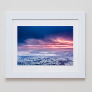 Misty Valley, Castleton, Mam Tor, Derbyshire, England. British Sunrise Landscape Photography.
