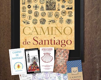 Camino de Santiago Art print poster Jakobsweg personalised