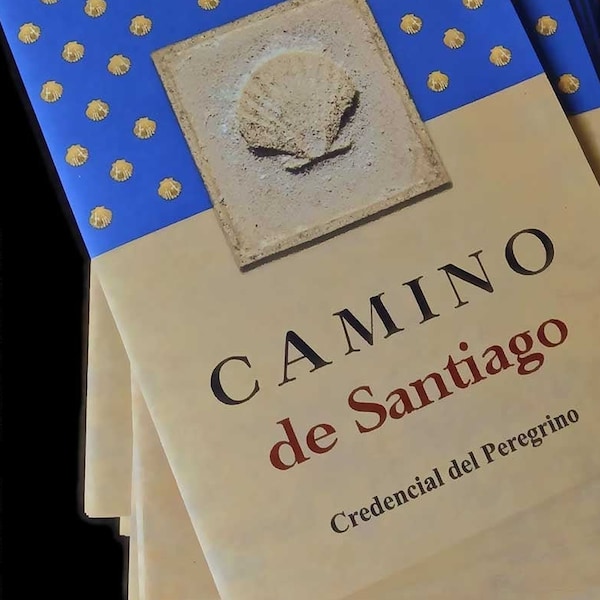 Credencial de Pasaporte de Peregrino del Camino de Santiago Jakobsweg Ausweis Pilgersausweis