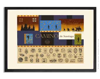 Camino de Santiago Art print Jakobsweg "On the Camino“