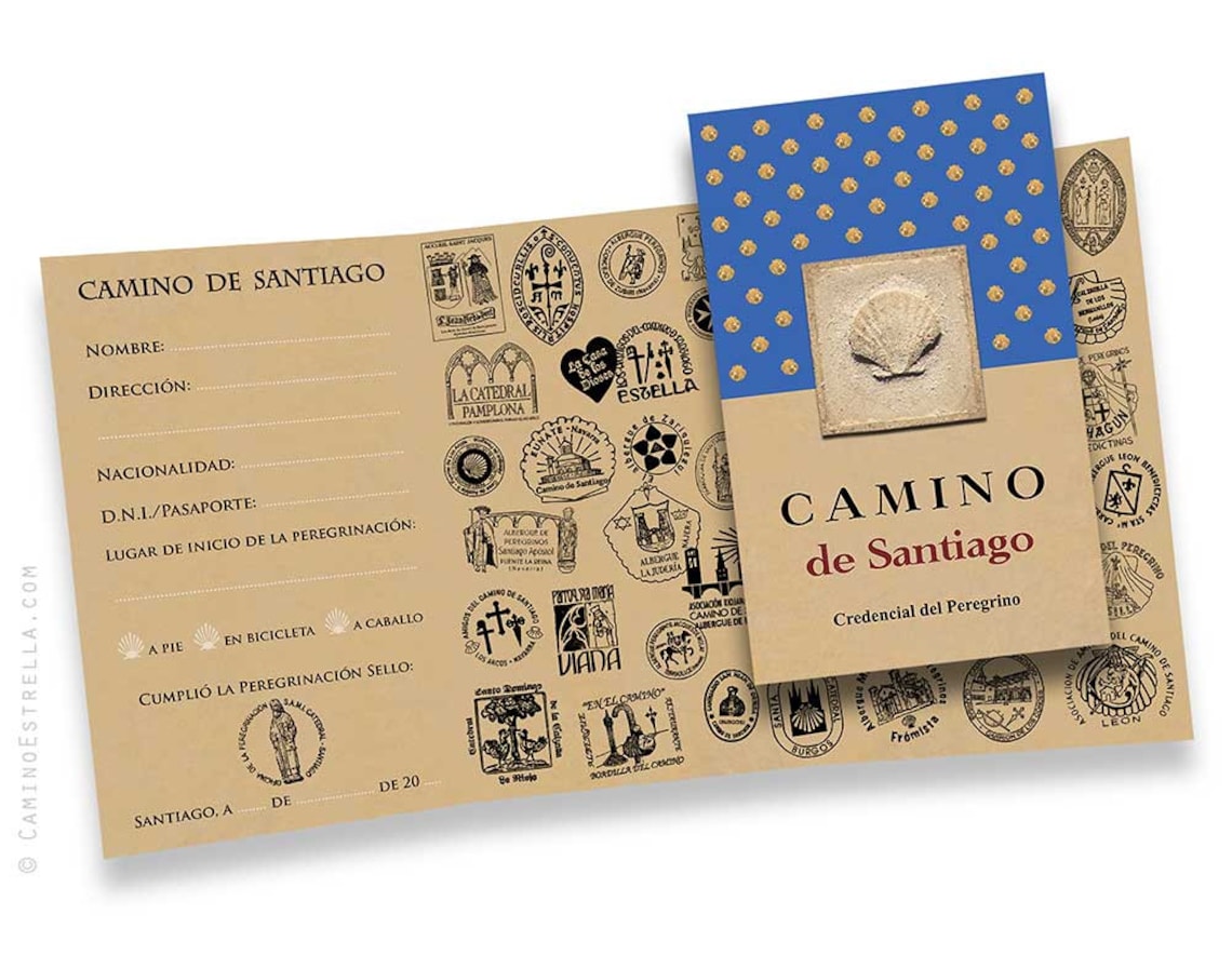 Camino De Santiago Pilgrim Passport Credencial Jakobsweg Etsy Australia