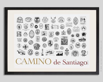 Camino de Santiago Art print Jakobsweg - large