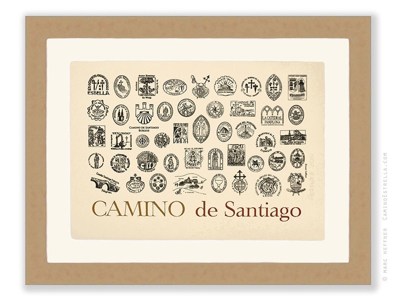 Camino de Santiago Jakobsweg Art print Poster image 3