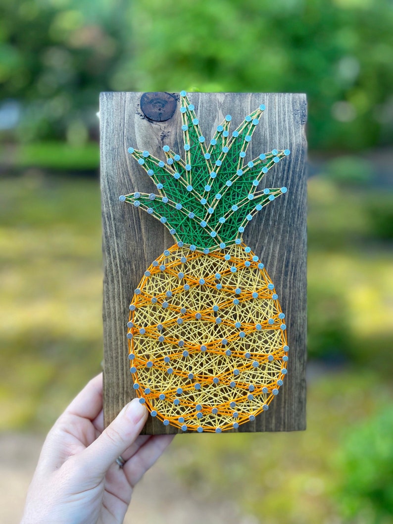 Pineapple String Art Pineapple Sign String Art Sign Etsy