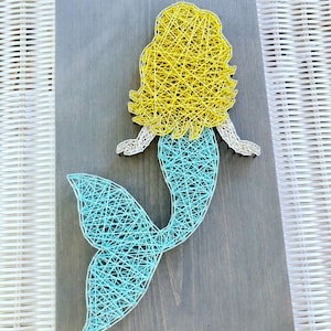 Mermaid String Art Mermaid Sign I'm a Mermaid String | Etsy