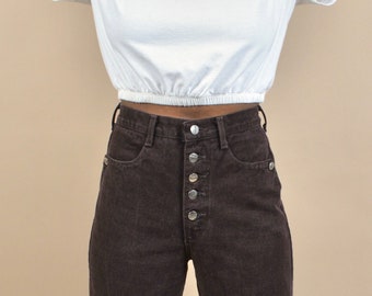 mens exposed button fly jeans