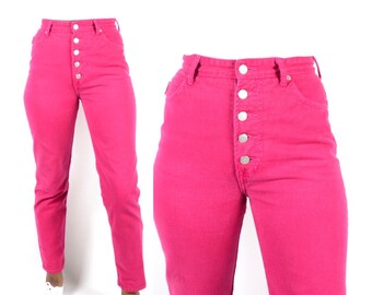 hot pink mom jeans