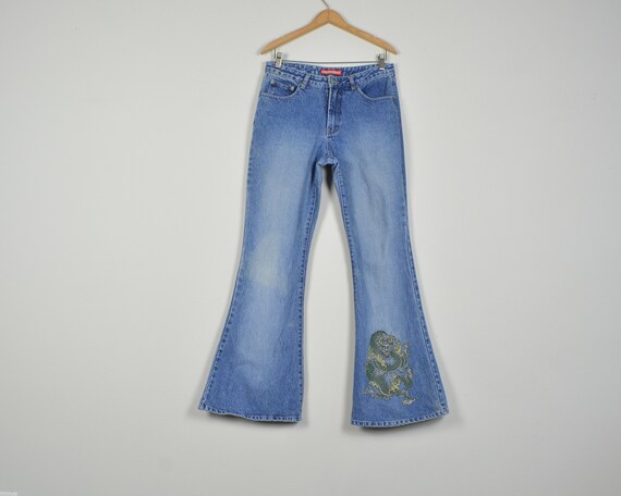 Unionbay Y2K Flare Dragon Jeans - image 1