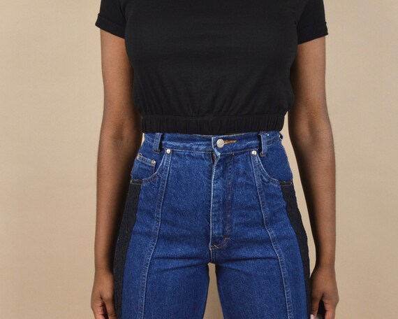 Panhandle Slim Size 26 High Rise Lace Denim Vintage Jeans