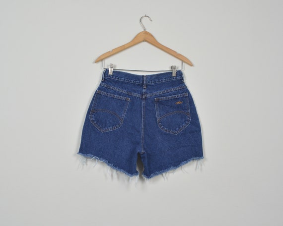 Chic Size 26 Dark Wash Vintage Denim Cutoff Shorts - image 2