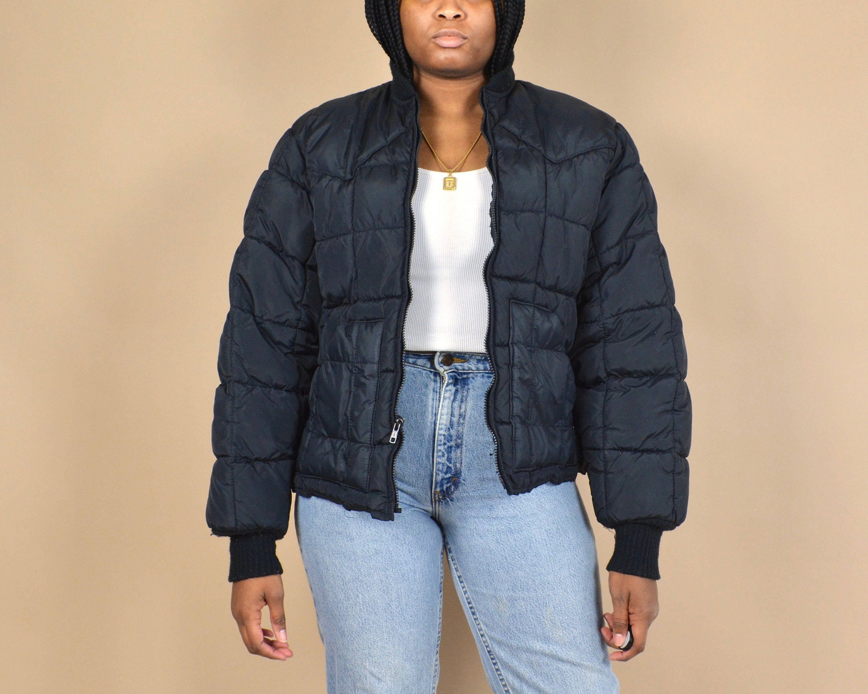 Green Puffer Jacket - Etsy