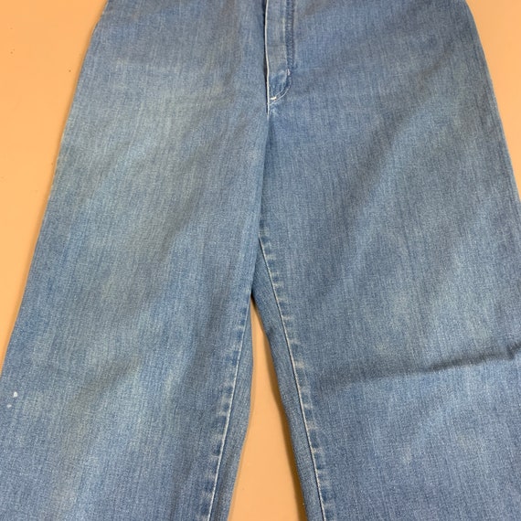 70s Light Wash Vintage Denim Jeans - image 7