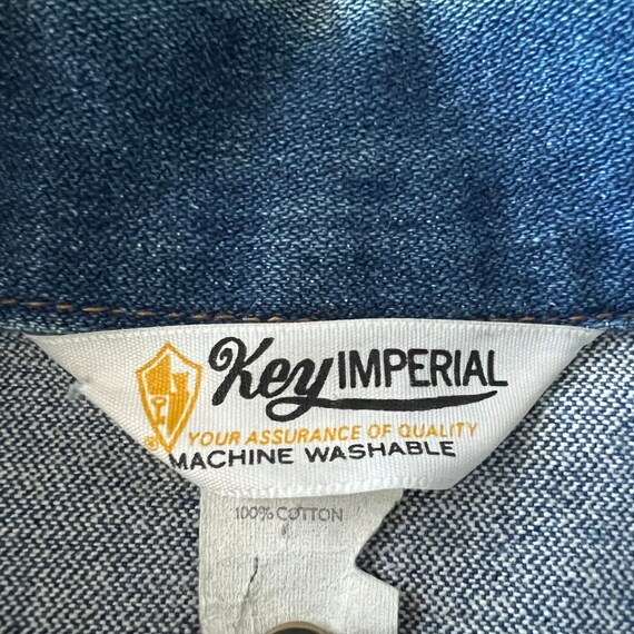 Key Imperial Vintage Denim Trucker Jacket - image 4