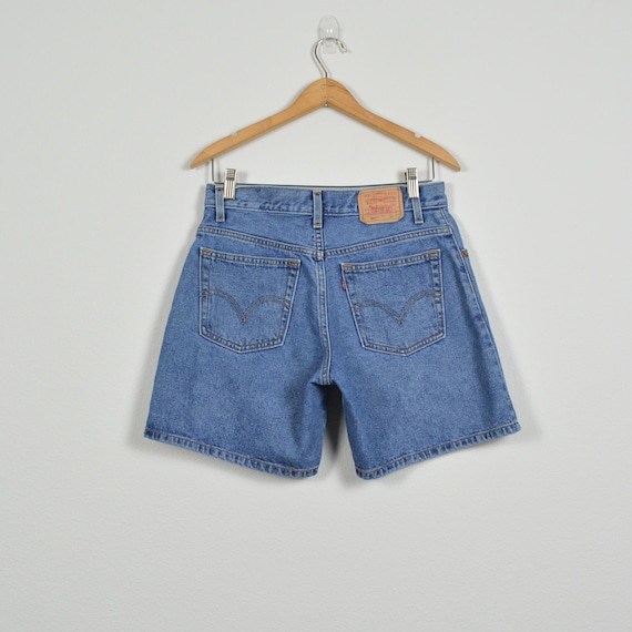 levis 550 y2k denim long shorts
