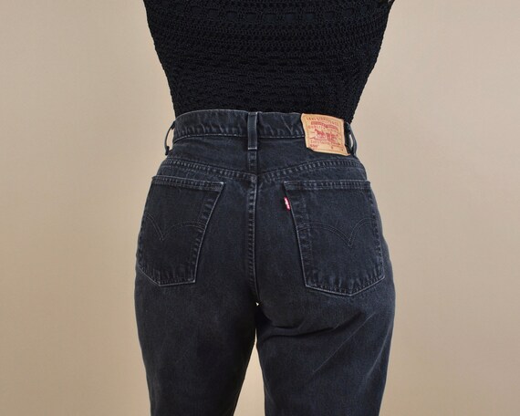 Levi's 550 Size 31 High Rise Black Vintage Jeans