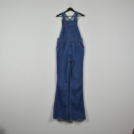 Levi's Orange Tab 1970s Flare Leg Denim Overalls - image 3