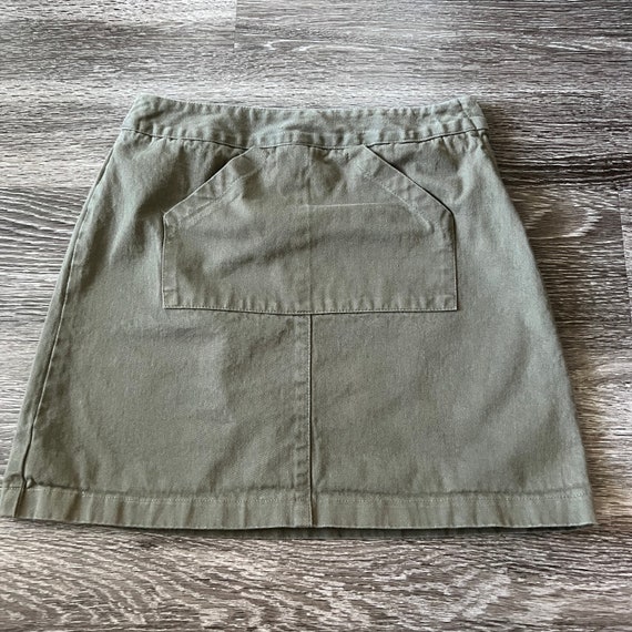 90s/Y2K Green Vintage Mini Skirt - image 3