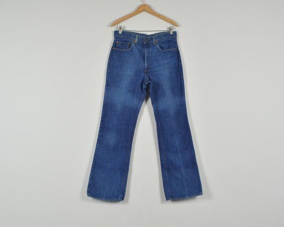 Levi's 517 Faded Dark Wash Vintage Denim Jeans - image 3