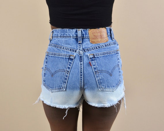 Levi's 512 Size 25 High Rise Distressed Ombre Vint