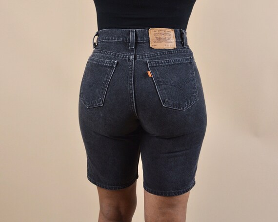 Levi's 550 Size 29 Orange Tab High Rise Black Deni