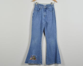 limited too vintage denim y2k flare groovy pants