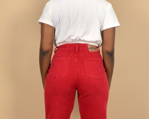 Unionbay Size 26 Red Vintage Denim Jeans - image 2