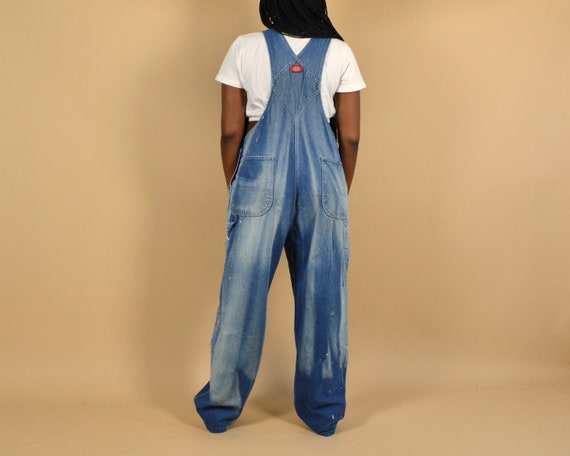 Dickies Faded Y2K Denim Overalls - image 2