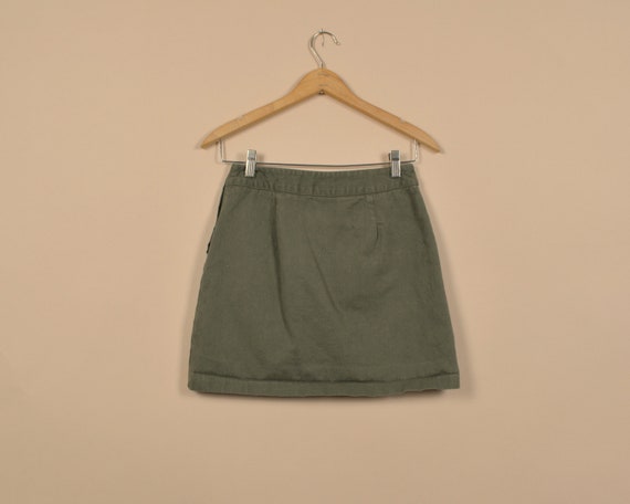 90s/Y2K Green Vintage Mini Skirt - image 2