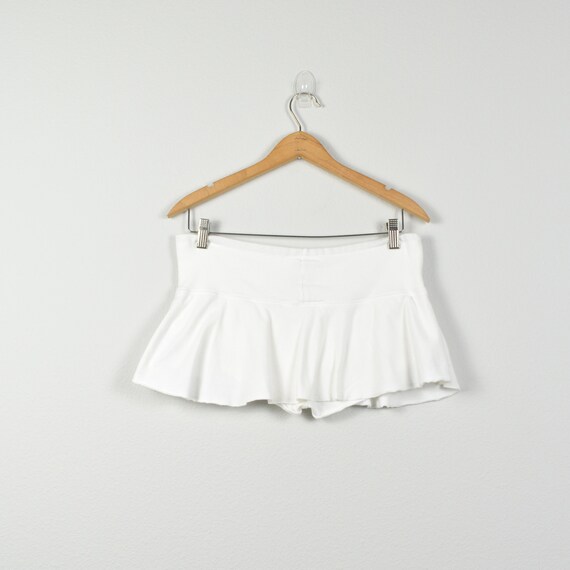 Aero 2000s Micro Mini White Pleated Skirt - image 2