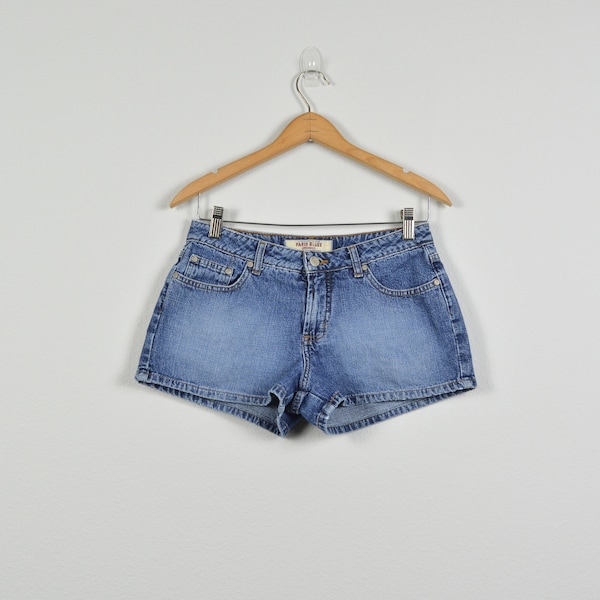 Paris Blue Low Rise 2000s Denim Shorts