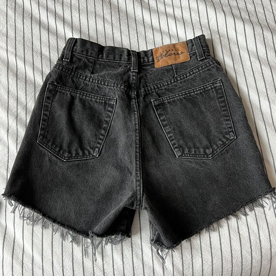 EXP black vintage denim cutoff shorts - image 3