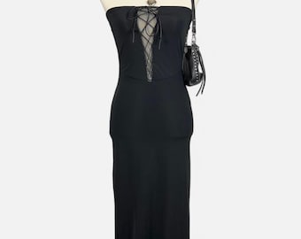 aje cordelia corseted maxi dress Cordelia Corseted Maxi Dress