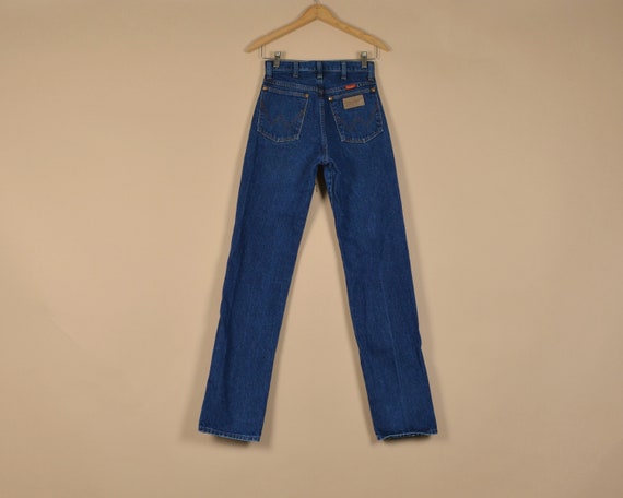 Wrangler Size 25 Dark Wash Vintage Denim Jeans - image 2