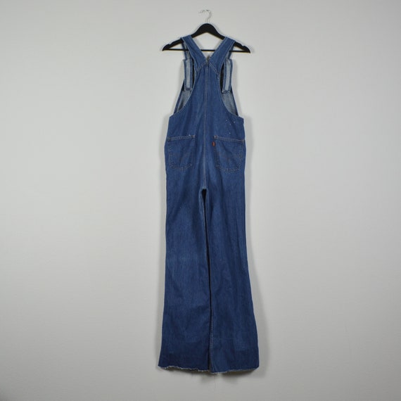 Levi's Orange Tab 1970s Flare Leg Denim Overalls - image 4