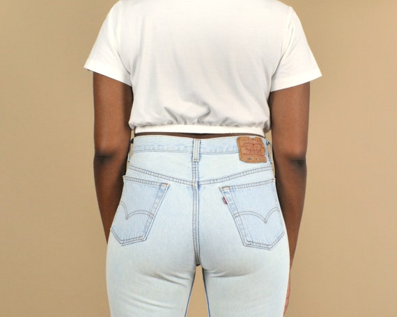 Levi's 501 Light Wash Vintage Denim Jeans - image 1