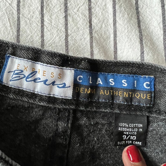 EXP black vintage denim cutoff shorts - image 5