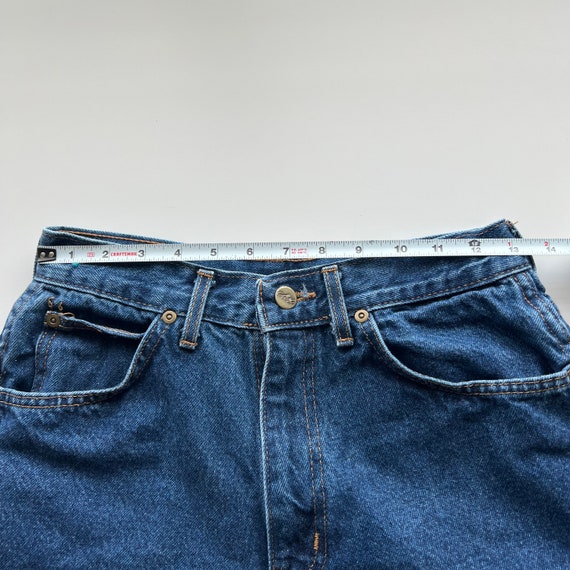 Chic Size 26 Dark Wash Vintage Denim Cutoff Shorts - image 3