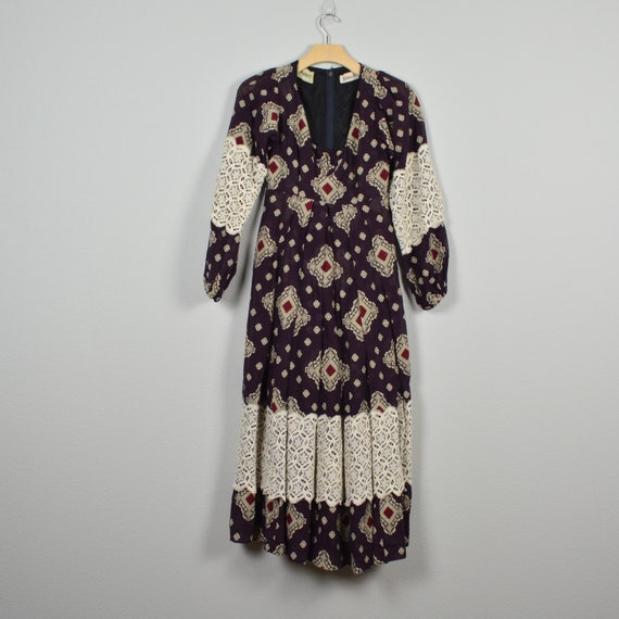 1970s Thea Porter Neiman Marcus Cotton Gauz Boho … - image 5