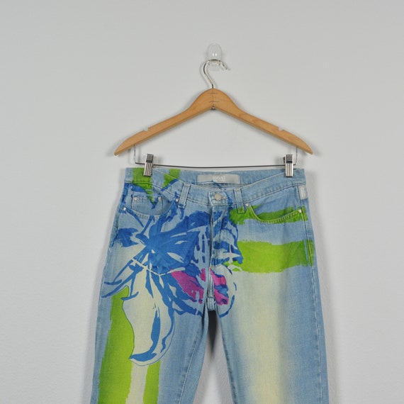 Versace Jeans Couture 2000s Painted Style Low Ris… - image 2