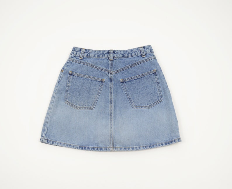 Vintage Gap High Rise Denim Button Up Skirt Size 27