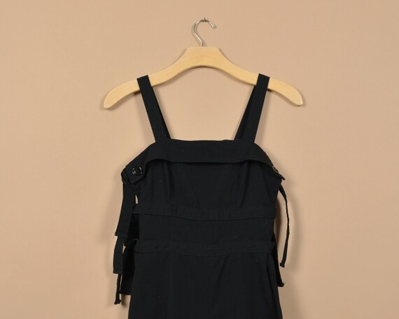 Act 1 70s Wide Leg Black Vintage Jumpsuit - image 4