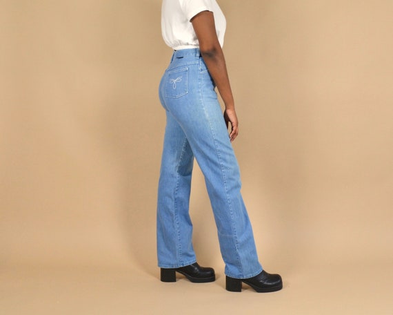 70s Light Wash Vintage Denim Jeans - image 2