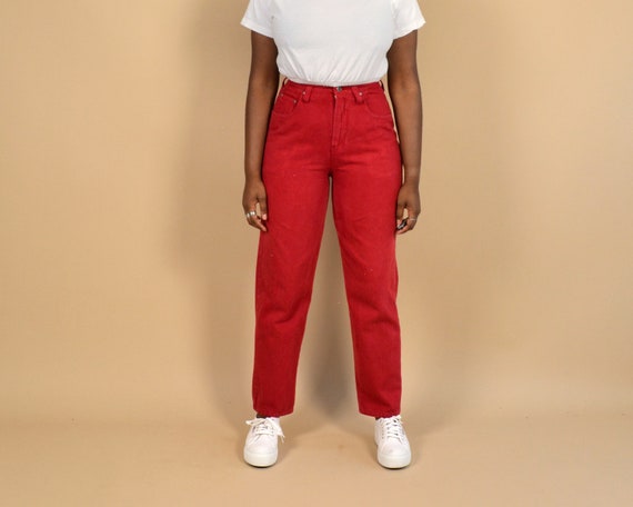 Unionbay Size 26 Red Vintage Denim Jeans - image 1