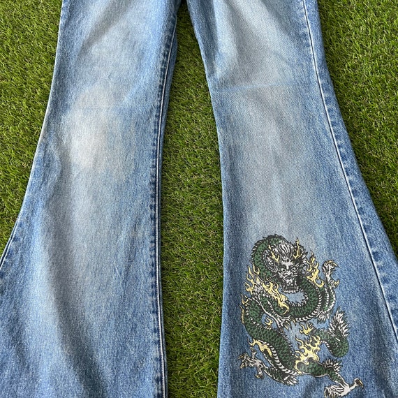Unionbay Y2K Flare Dragon Jeans - image 7