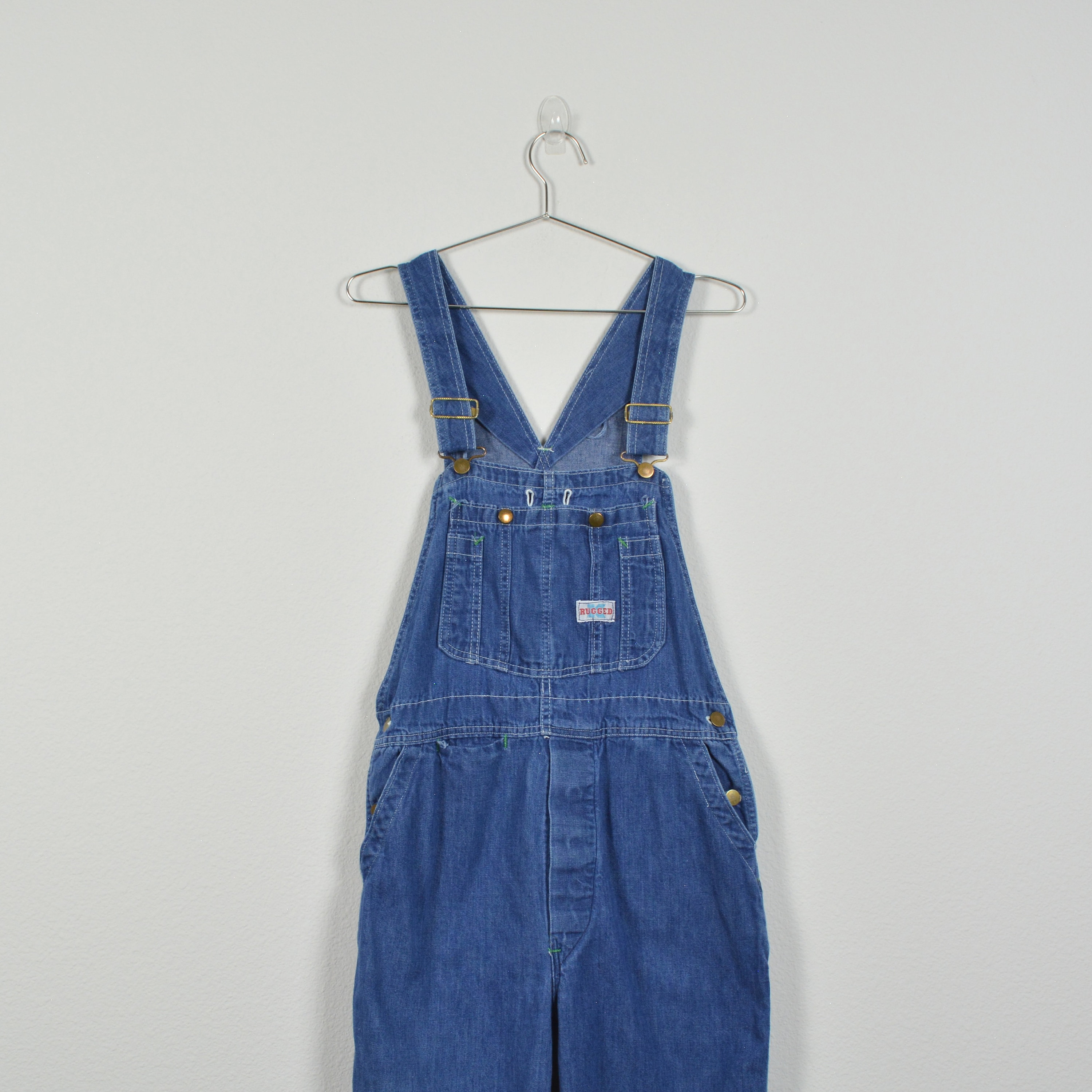 オーバーオール60s-70sデッドストック RUGGED K 42×32 オーバーオール