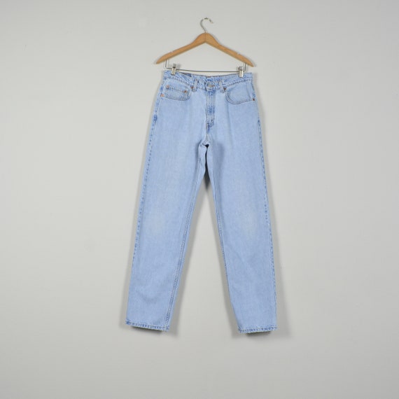 Levi's 550 Size 31 Light Wash Relaxed Fit Denim J… - image 3