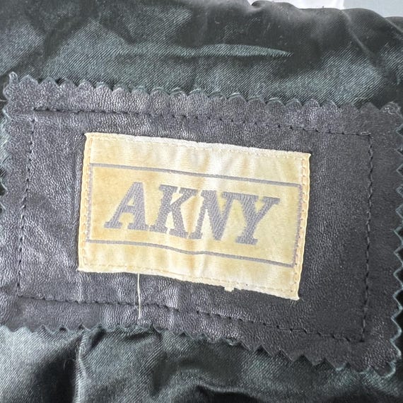 black leather zip up jacket - image 4