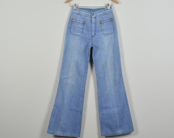 Rosehip Size 25 Wide Leg Bell Bottom 70s Denim Jeans