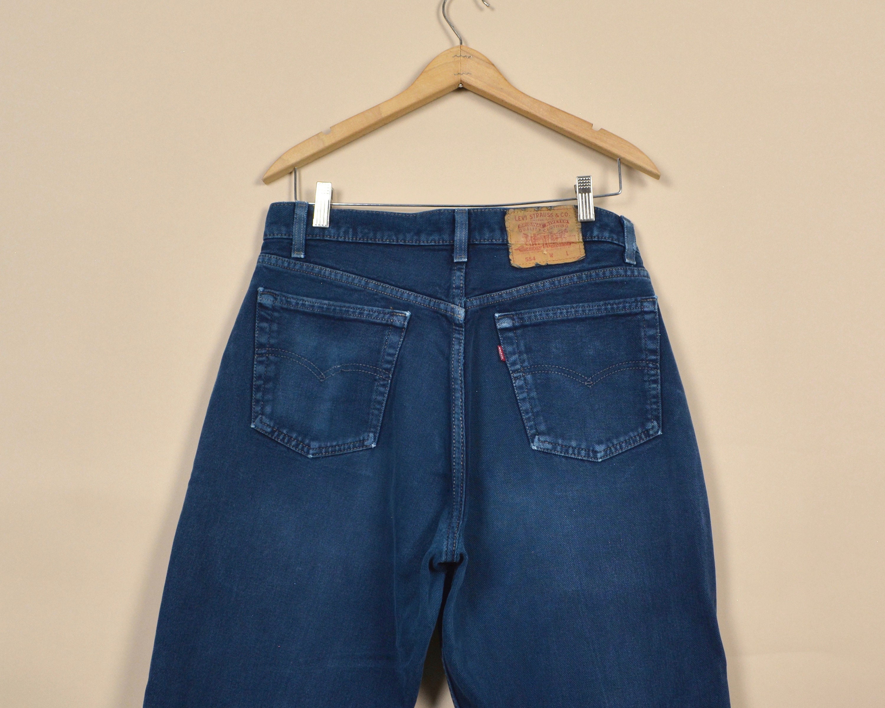 Levi's 554 Size 32 Vintage Denim Dyed Jeans - Etsy Norway