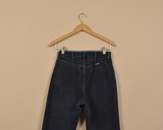 Wrangler Size 26 Black Bareback Vintage Denim Jea… - image 1